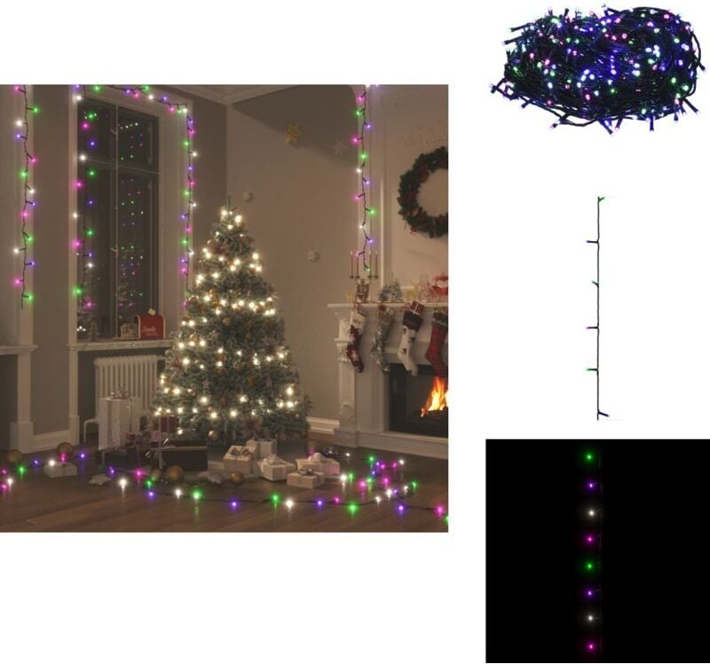 LED-Lichterkette mit 600 LEDs Pastell Mehrfarbig 60 m pvc - Weihnachtsdeko - LED-Lichtringe - Lichterkette - Festliche B...