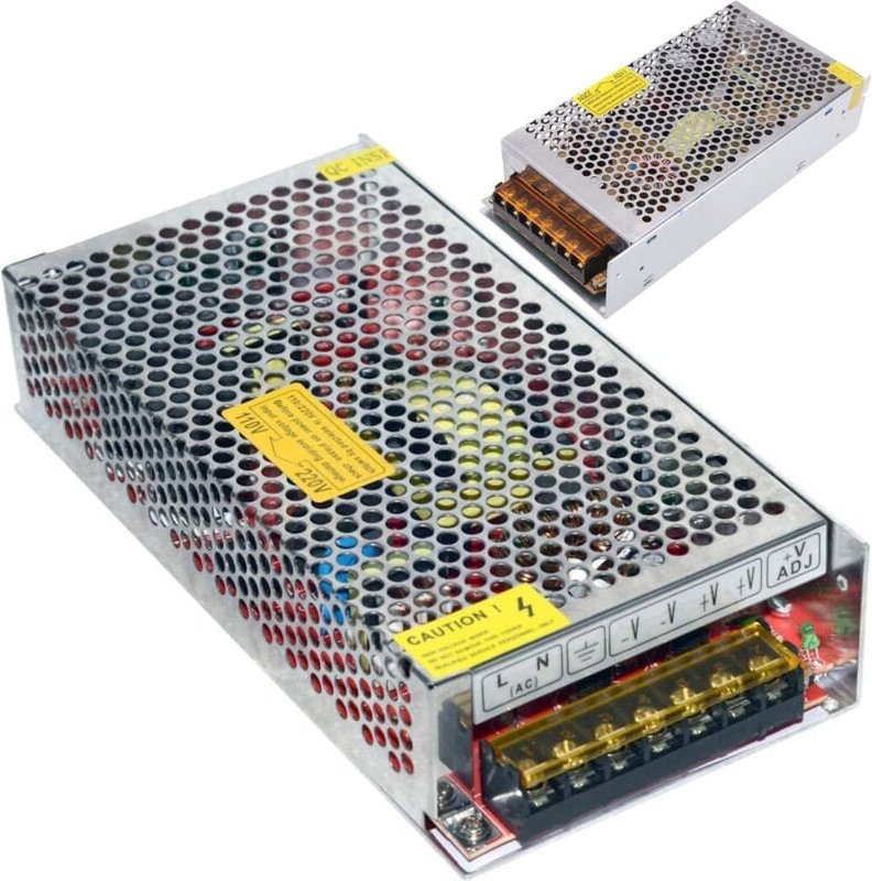 Trade Shop Traesio - Trade Shop - Stabilisiertes Netzteil 12V 10 Ampere Transformator 120 Watt 110-230V S-10AA -