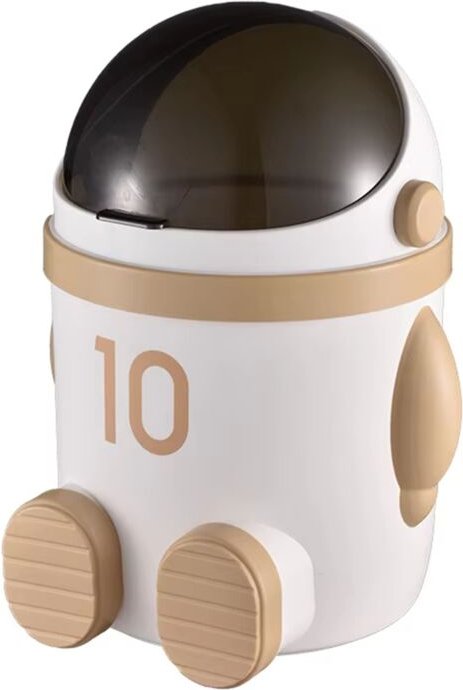 Mülleimer mit Deckel im Astronauten-Design, großes Fassungsvermögen, ideal für Wohnzimmer und Schlafzimmer – stilvolle W...