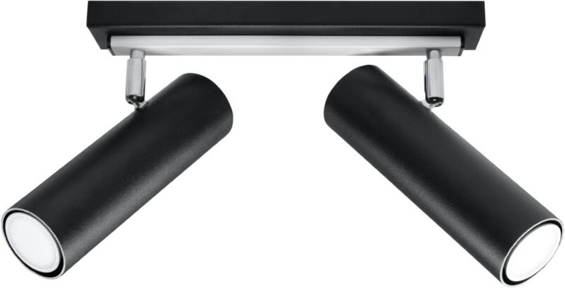 Direzione - 2 Light Spotlight Bar Schwarz, GU10 - Sollux