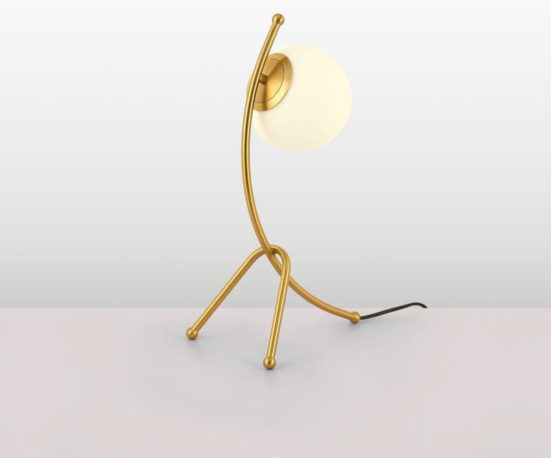 Barcelona Led - Tischlampe mit Glaskugel "Flix"