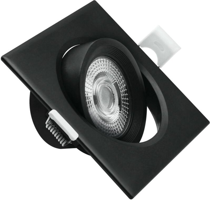 Gerahmter, schwenkbarer LED-Ring (7 w, 3 cct, 560 lm), IP20, 9 x 9 x 3,8 cm, schwarze Farbe