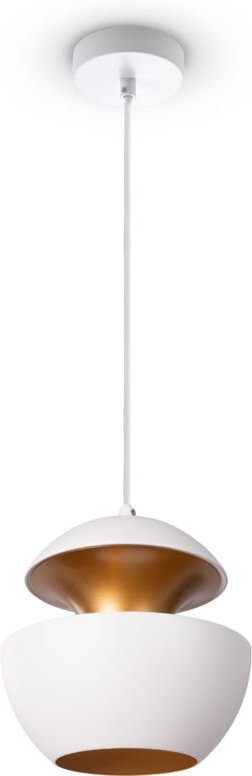 Pendelleuchte Esszimmer Hängelampe Küchenlampe Esstischlampe Industriell Modern Pendelleuchte - Weiß, Gold (Ø20 cm) - Pa...