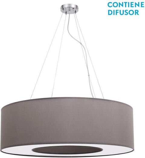 Große Pendelleuchte haiti 4xe27 chrom/topo regx80x80 cm