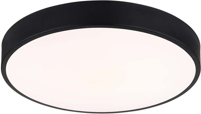 LED Deckenleuchte Wohnzimmerlampe Schlafzimmerleuchte Metall schwarz CCT D 37,8