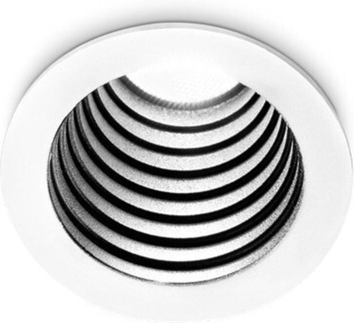 One Rundes Einbau-Downlight Weiß 36cm 3000K - Ideal Lux