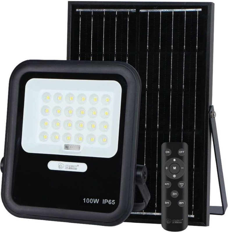 GSC - Miloha LED-Solarprojektor 6W 6500K IP65 Schwarz