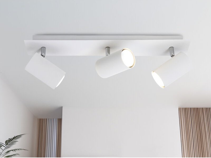 Marley 3 spots deckenhalterung gu10 35w metall weiß 802400301