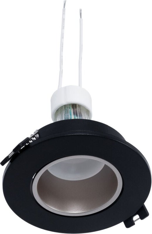 Einbaustrahler Set Ø90mm (schwarz/champagner) + GU10 5,4W +