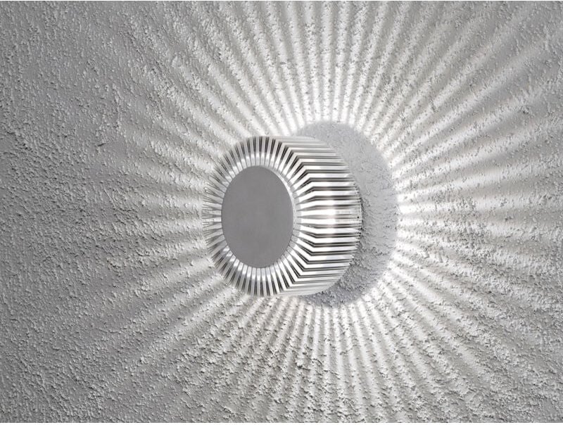 Wandleuchte MONZA für effektvolle Beleuchtung, 5W, IP54, massives Aluminium
