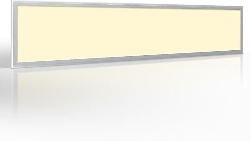 LED Panel 150x30cm 40W Rahmen silber - Lichtfarbe: Warmweiß 3000K