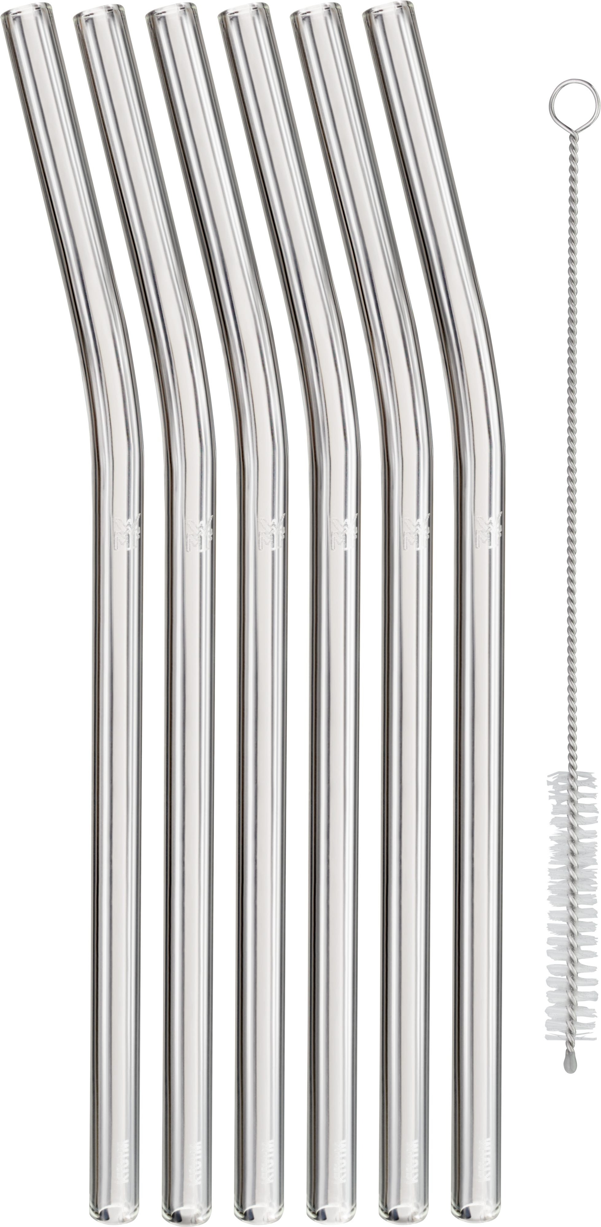 Baric Trinkhalme aus Glas, 22 cm, 6 Stück