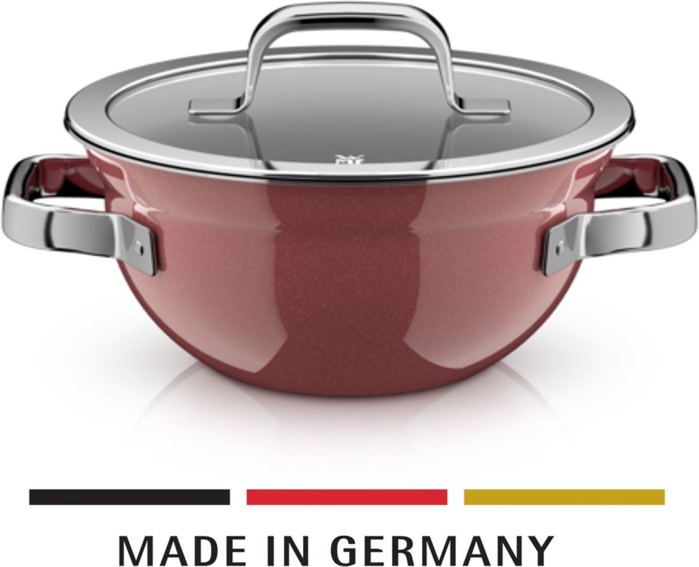 Fusiontec Mineral Pro, Kochschüssel mit Deckel, 20 cm, Rose Quartz