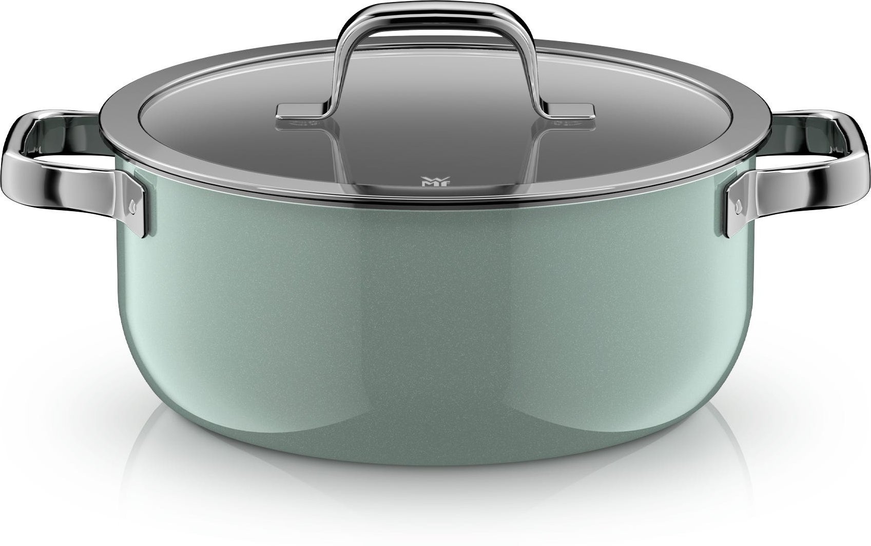 Fusiontec Mineral Pro, Bratentopf mit Deckel, 24 cm, Eucalyptus Haze