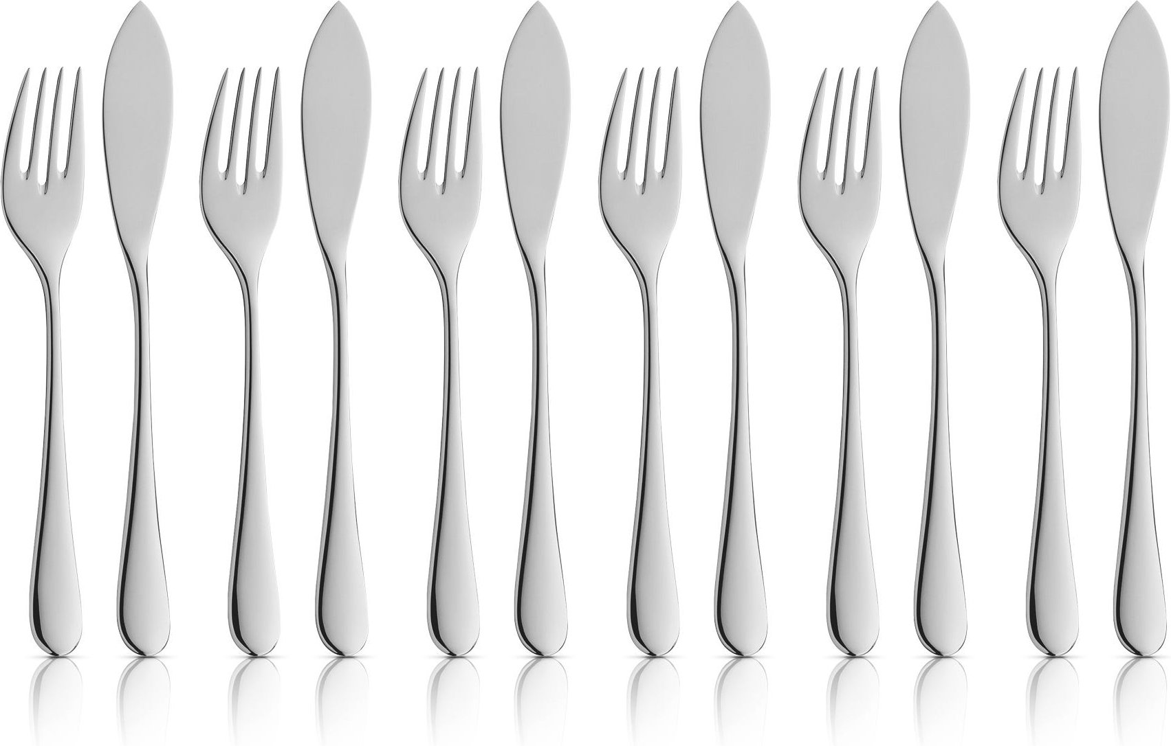 Merit Fischbesteck-Set, 12-teilig, Cromargan protect®