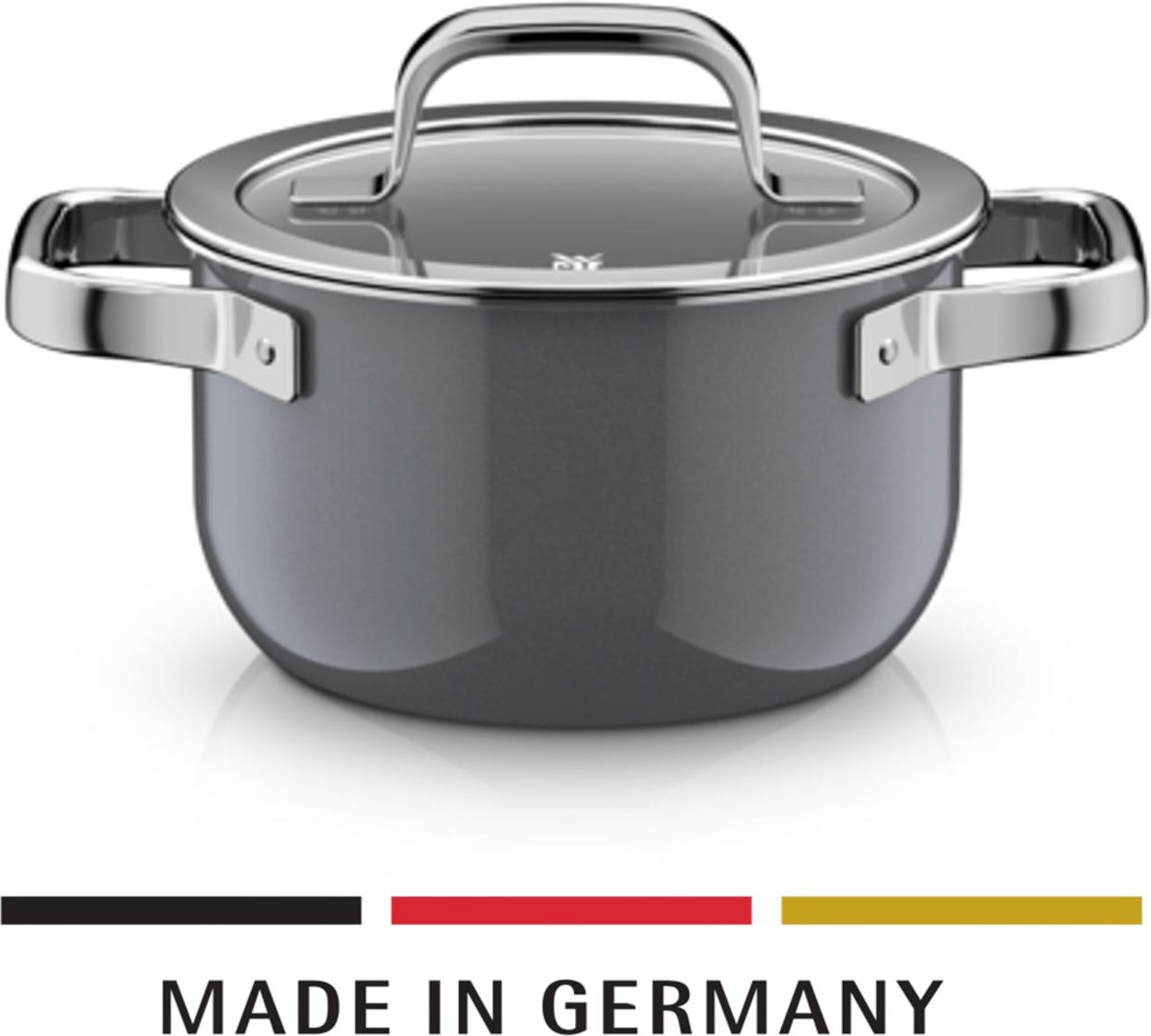 Fusiontec Mineral Pro, Kochtopf mit Deckel, 16 cm, Platinum