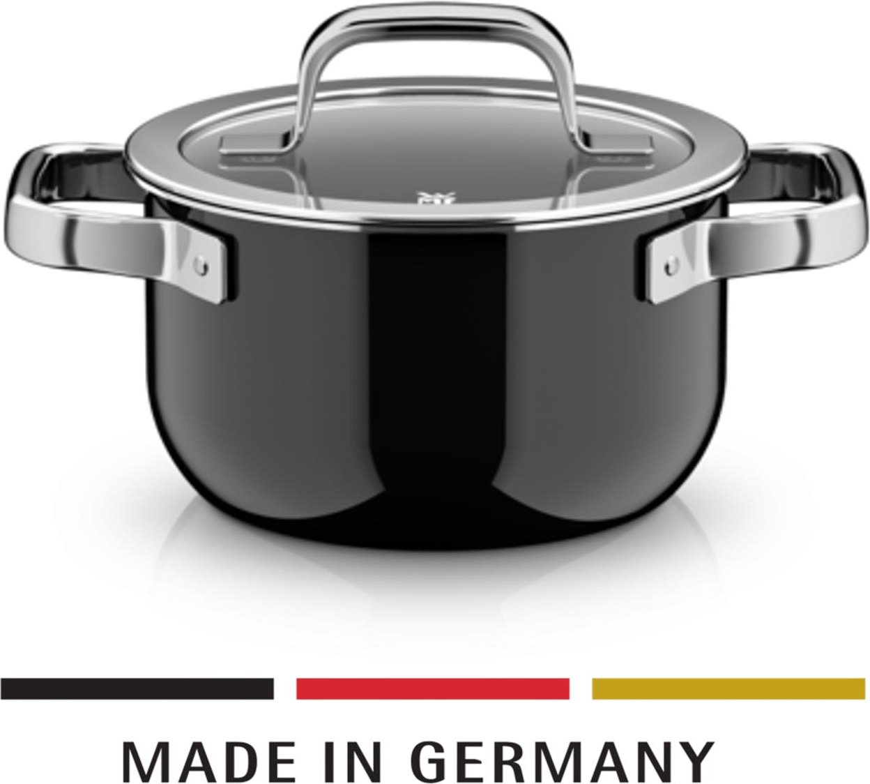 Fusiontec Mineral Pro, Kochtopf mit Deckel, 16 cm, Black