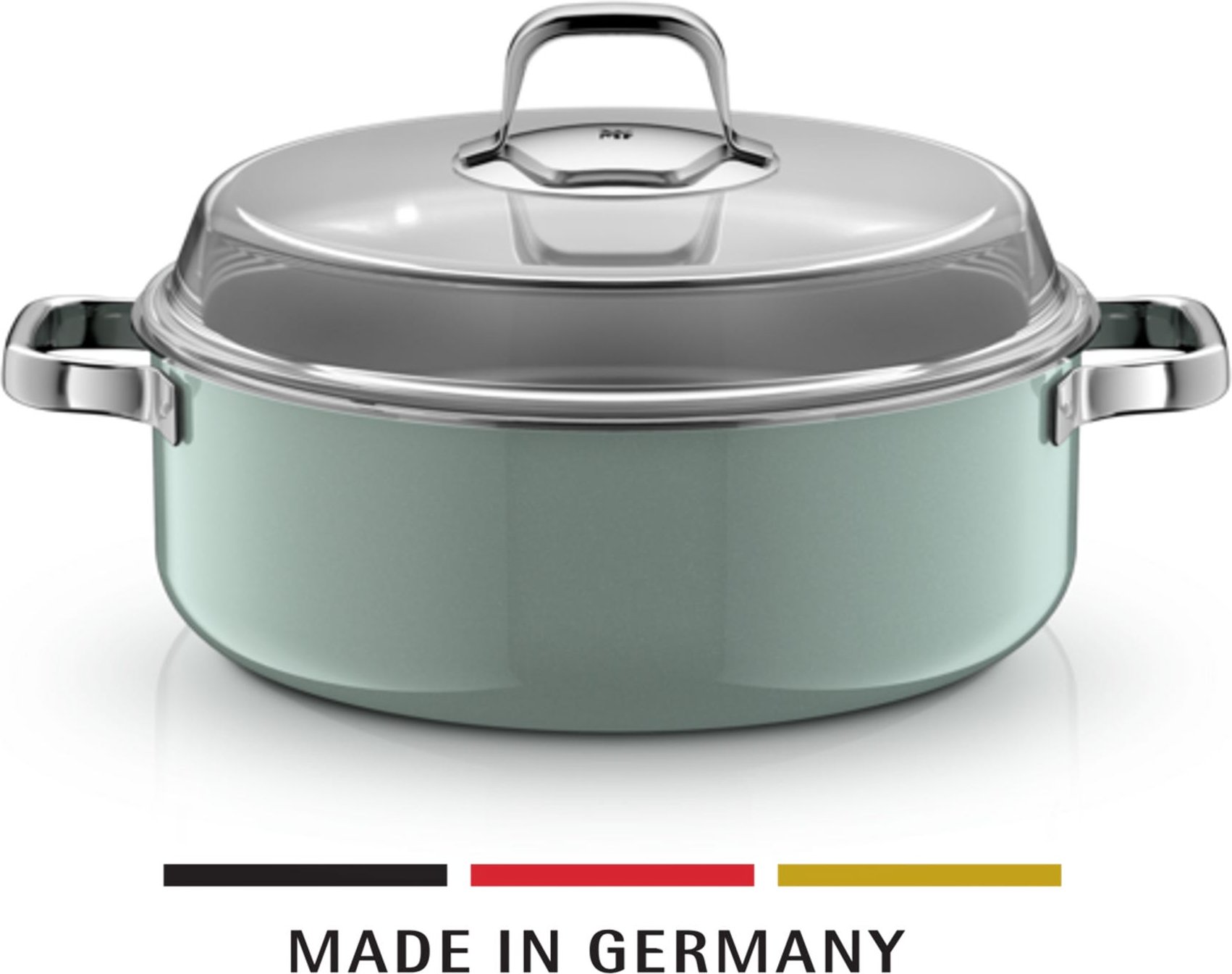 Fusiontec Mineral Pro, Schmortopf mit Deckel, 28 cm, Eucalyptus Haze