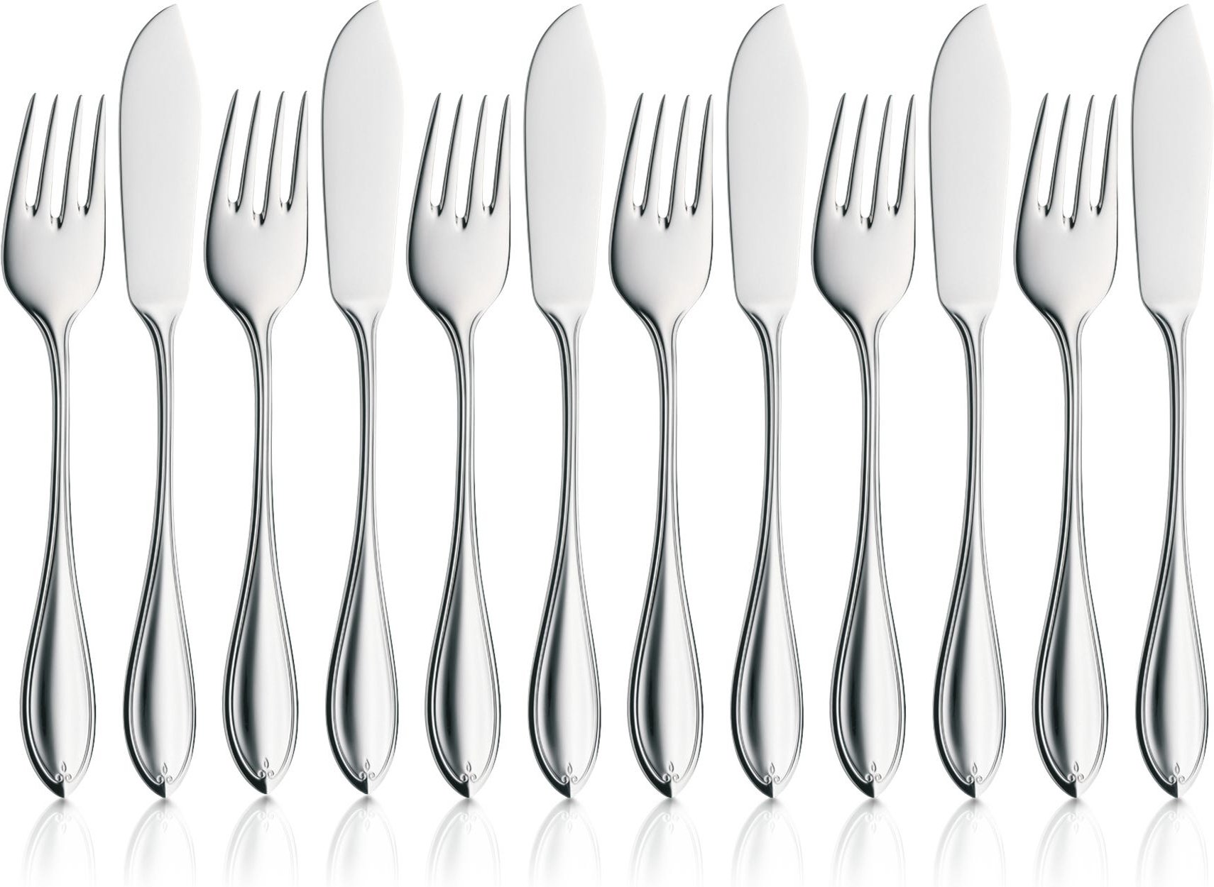 Premiere Fischbesteck-Set, 12-teilig, Cromargan protect®