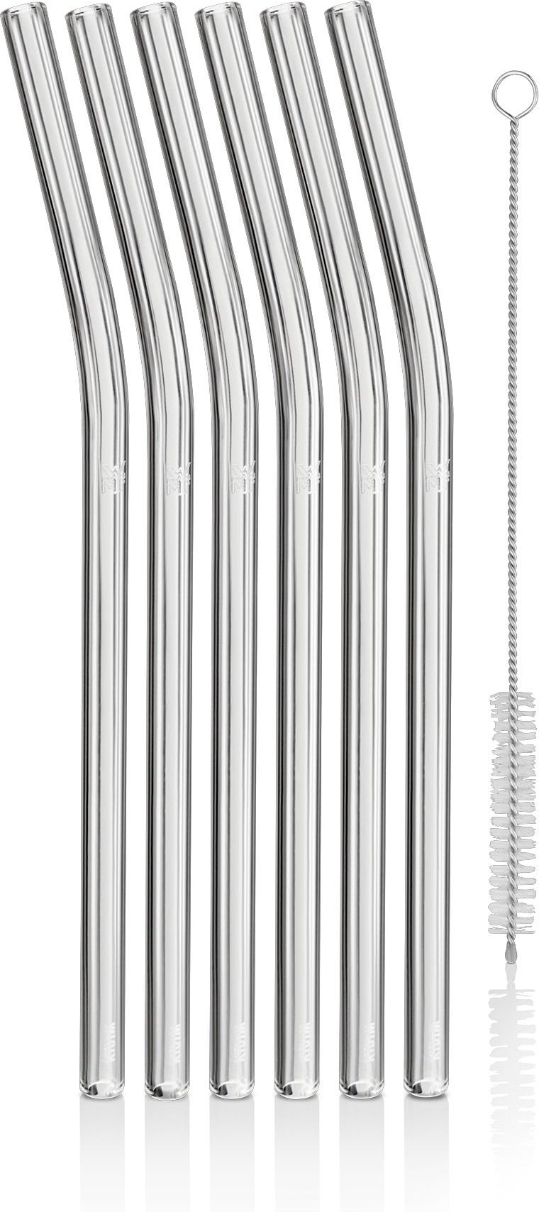 Baric Trinkhalme aus Glas, 22 cm, 6 Stück