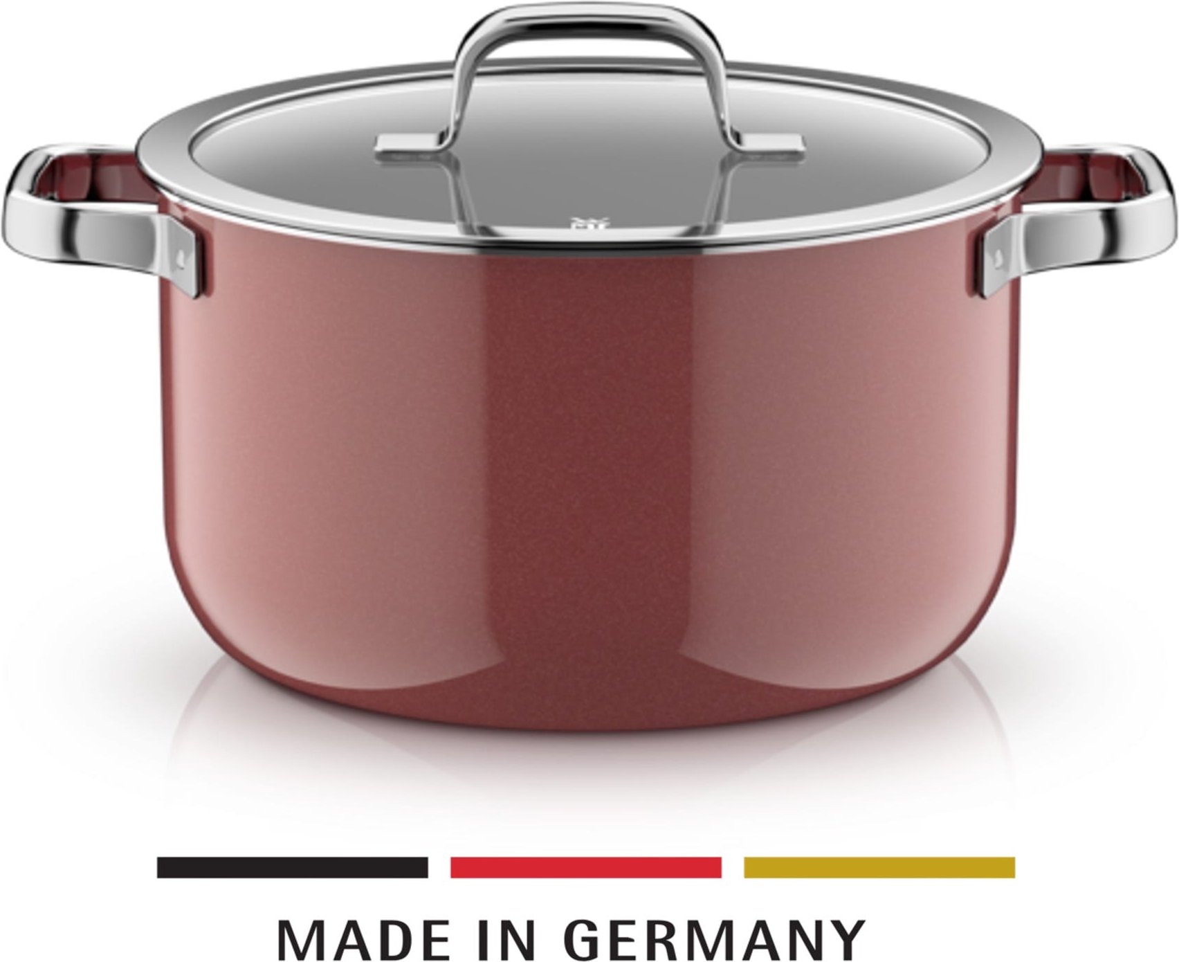 Fusiontec Mineral Pro, Kochtopf mit Deckel, 24 cm, Rose Quartz