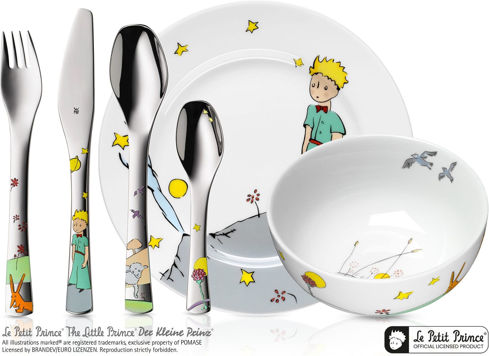 Kindergeschirr-Set Der kleine Prinz, 6-teilig