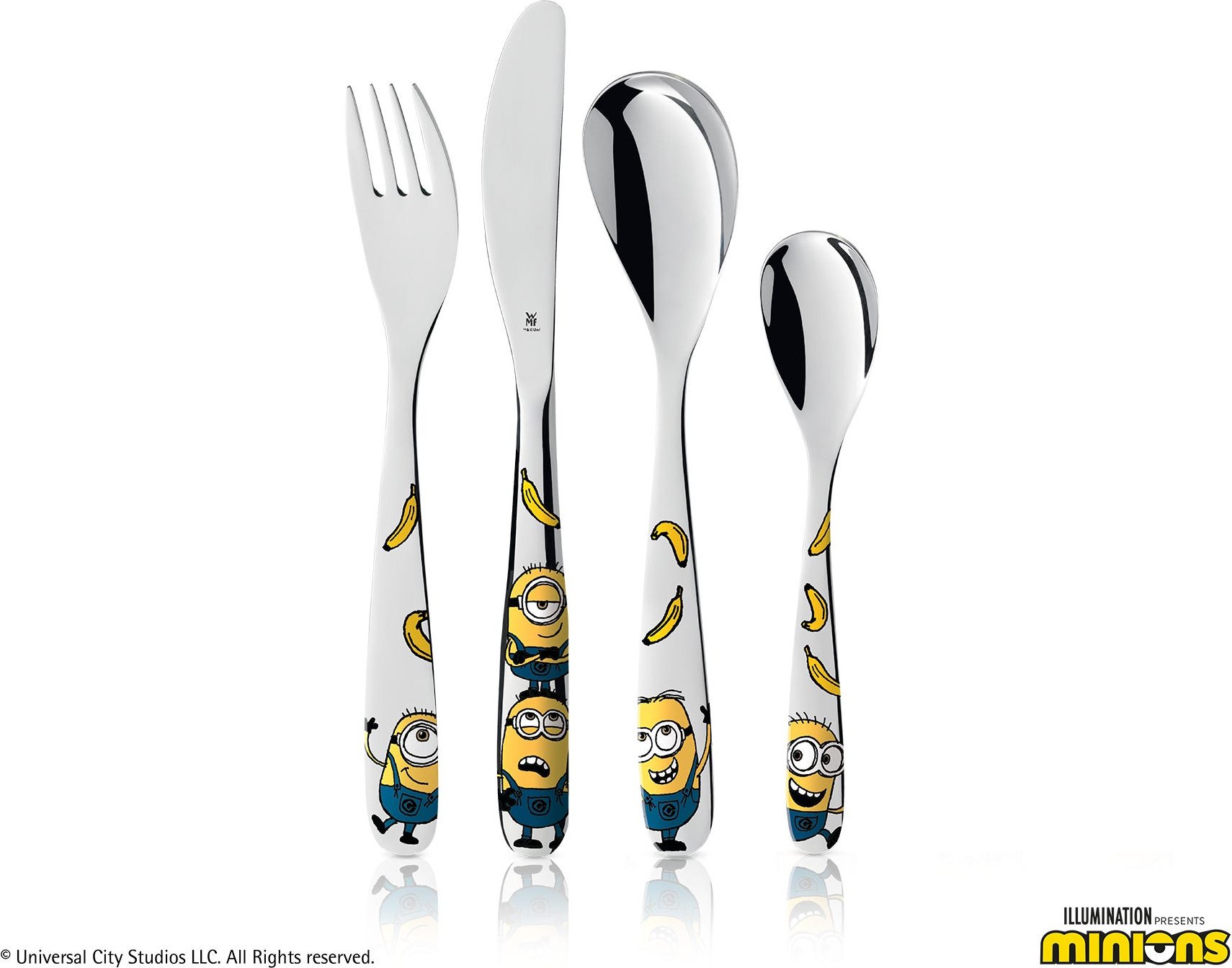 Kinderbesteck-Set Minions®, 4-teilig
