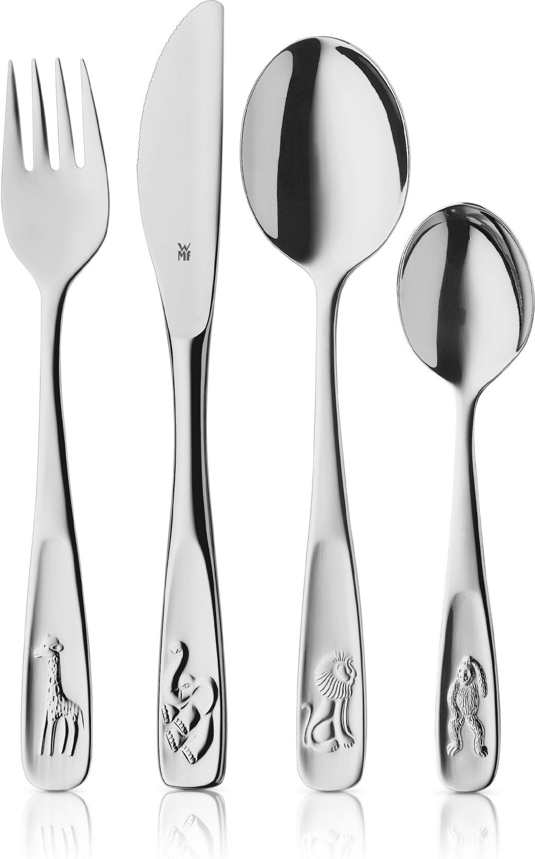 Kinderbesteck-Set Tiere, 4-teilig