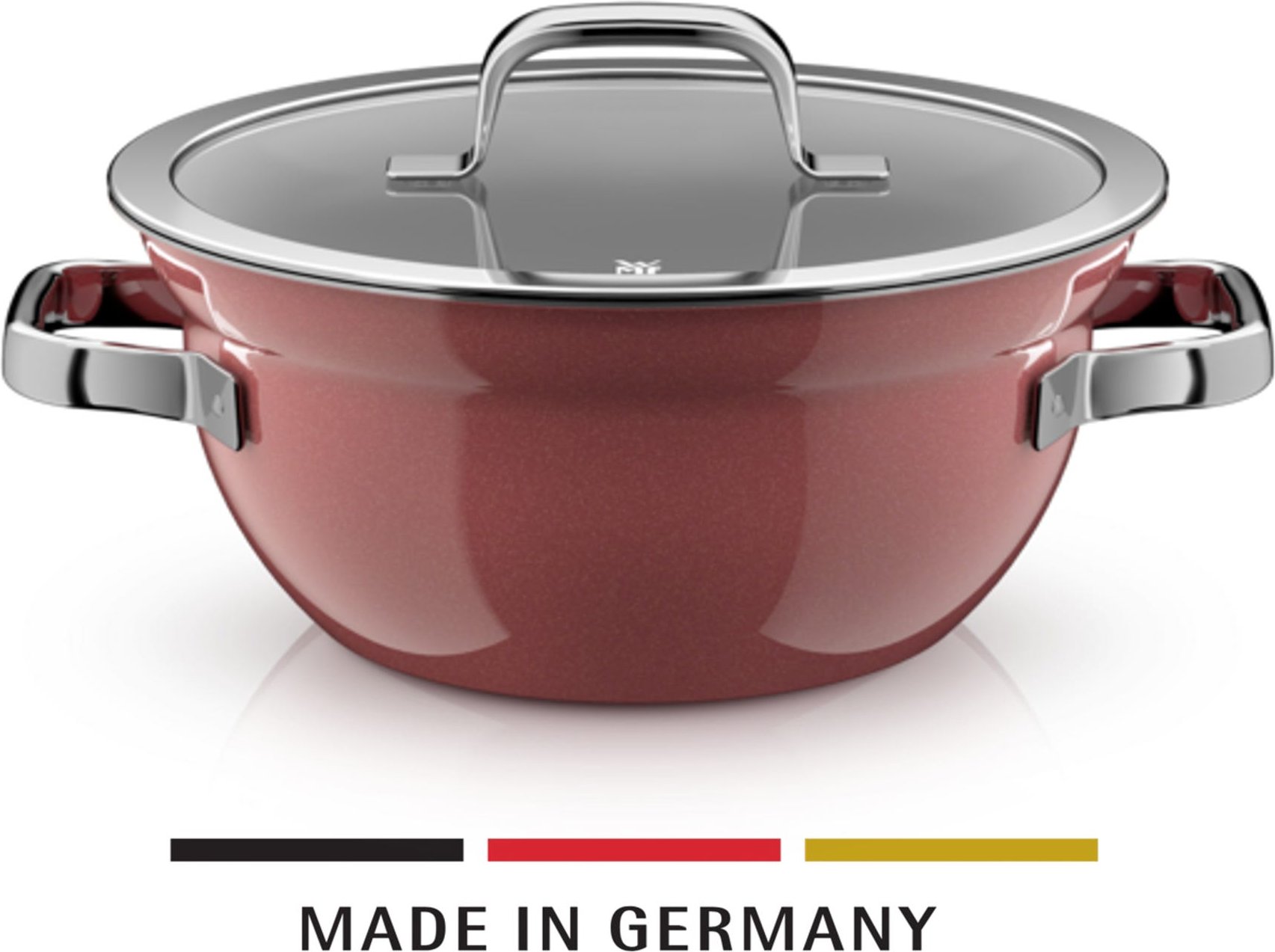 Fusiontec Mineral Pro, Kochschüssel mit Deckel, 24 cm, Rose Quartz