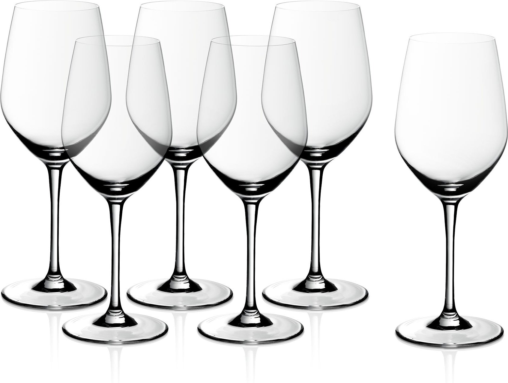 EasyPlus Rotweingläser, 6 Stück