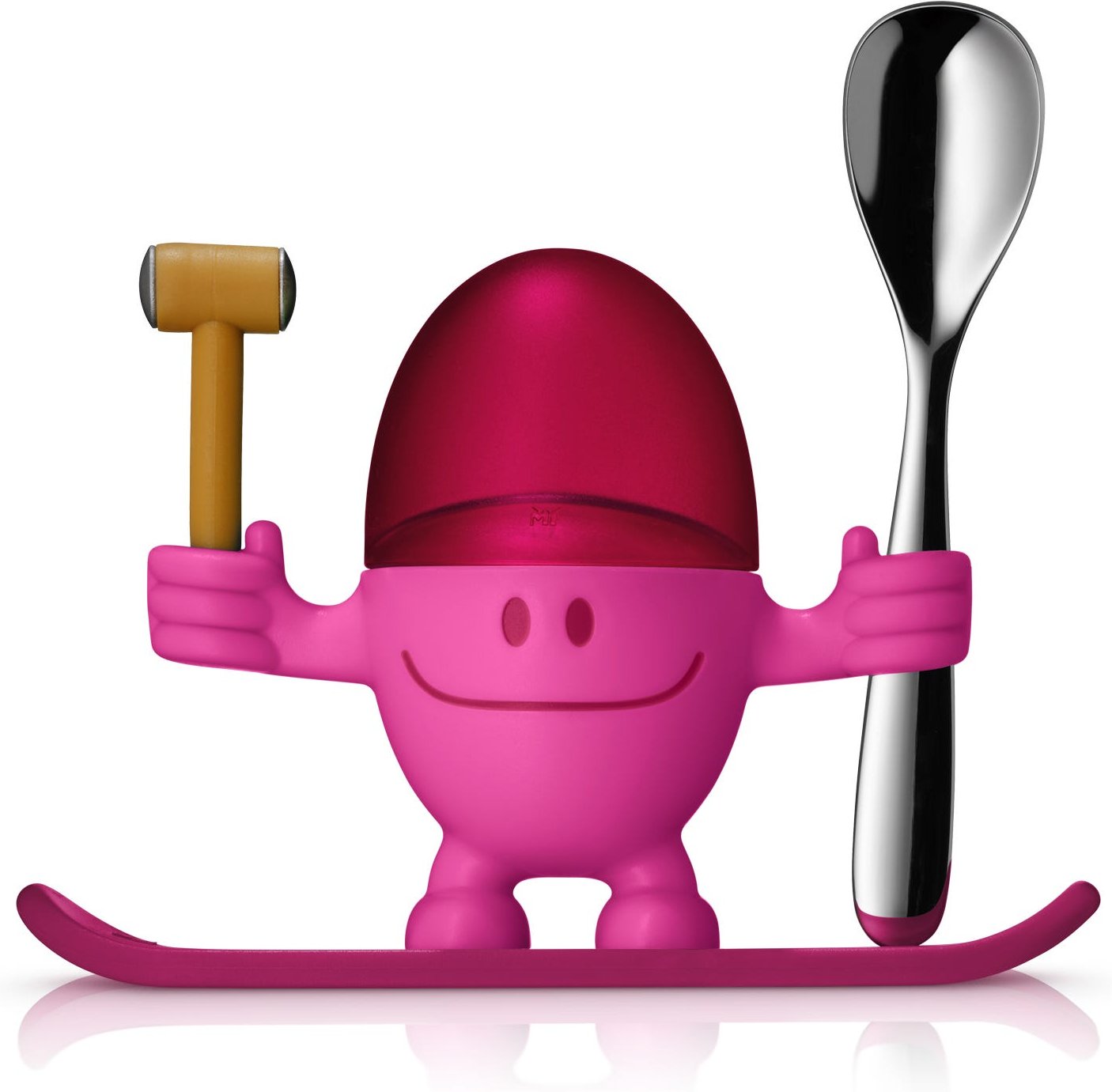 Eierbecher McEgg mit Löffel, Pink