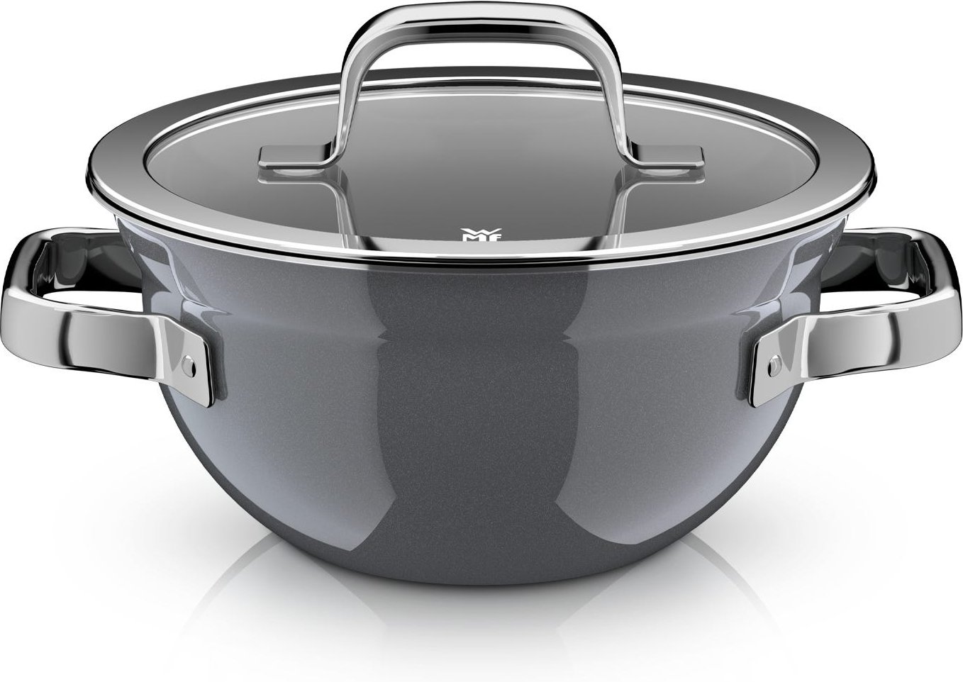 Fusiontec Mineral Pro, Kochschüssel mit Deckel, 20 cm, Platinum