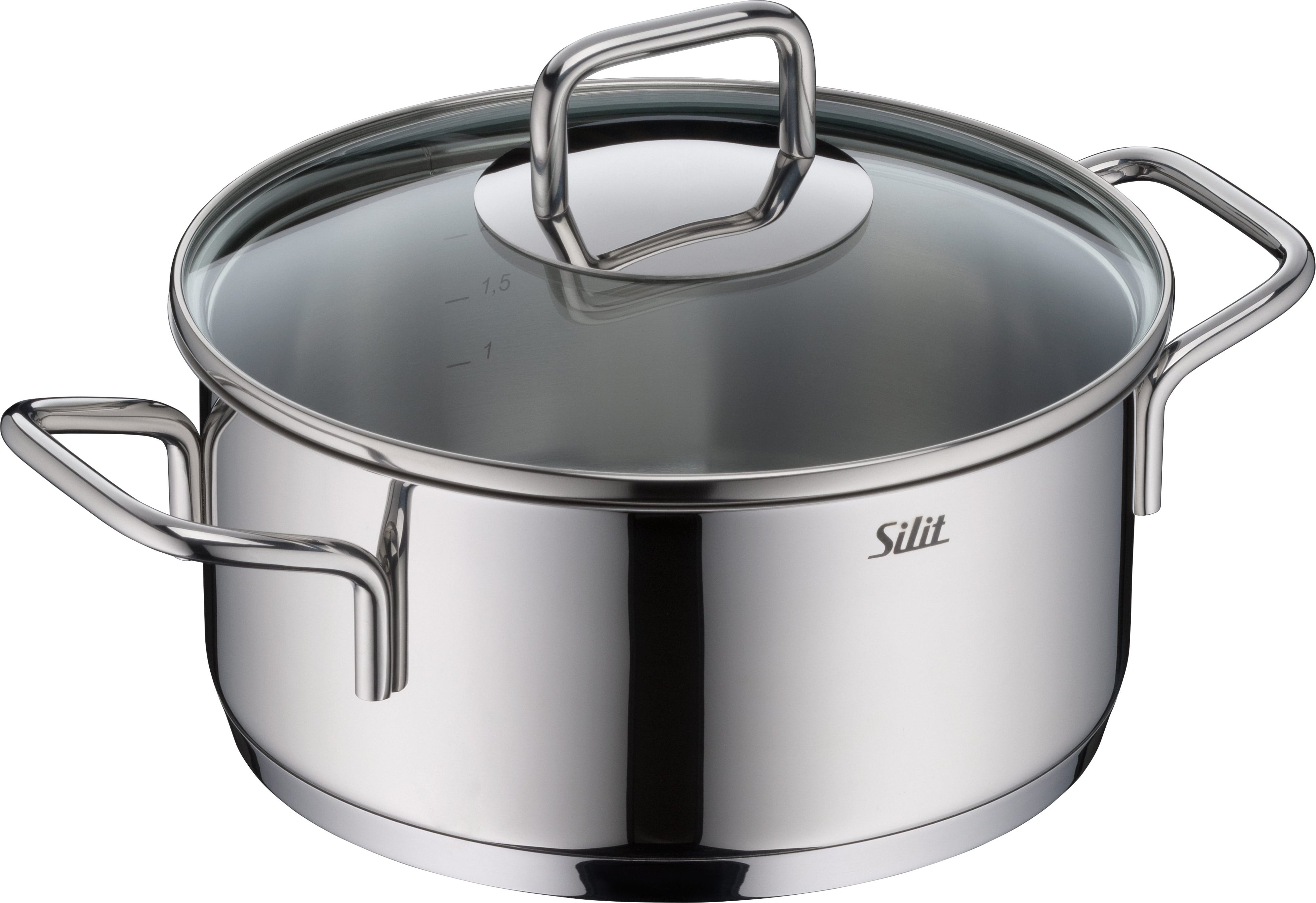 Silit Extra Cook Bratentopf 20 cm mit Glasdeckel