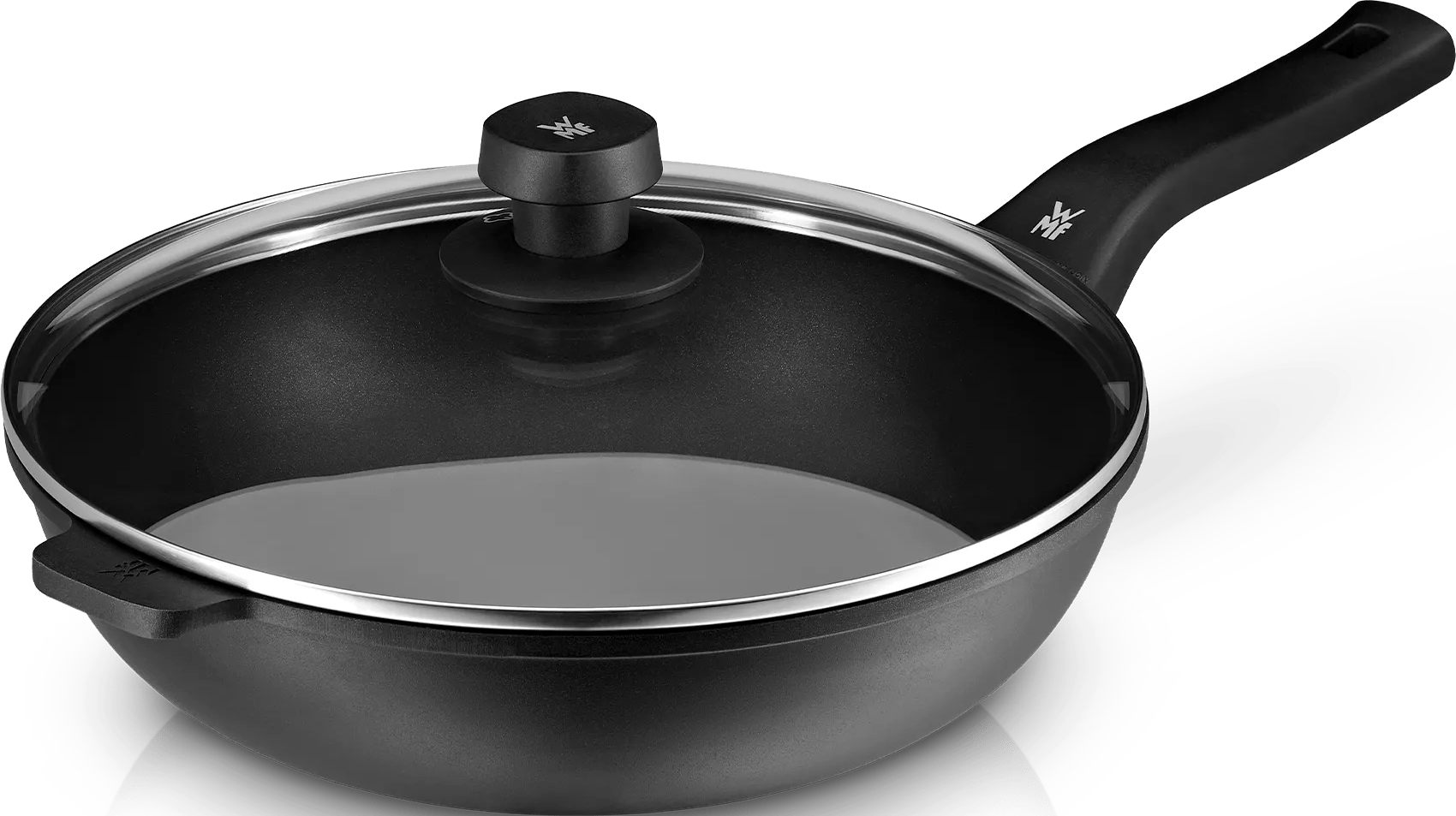 PermaDur Premium Wok mit Glasdeckel, 30 cm