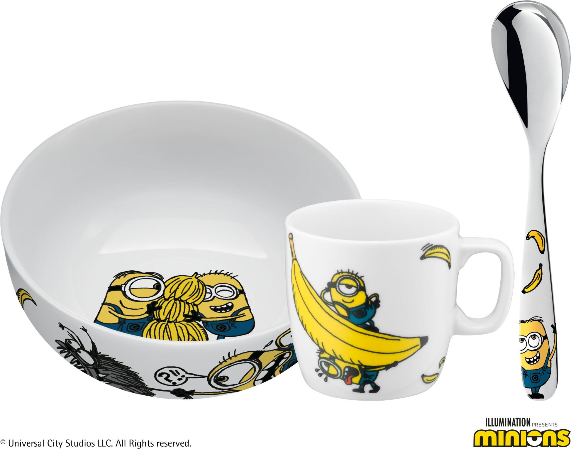 Thumbnail - Kinder-Frühstücks-Set Minions®, 3-teilig
