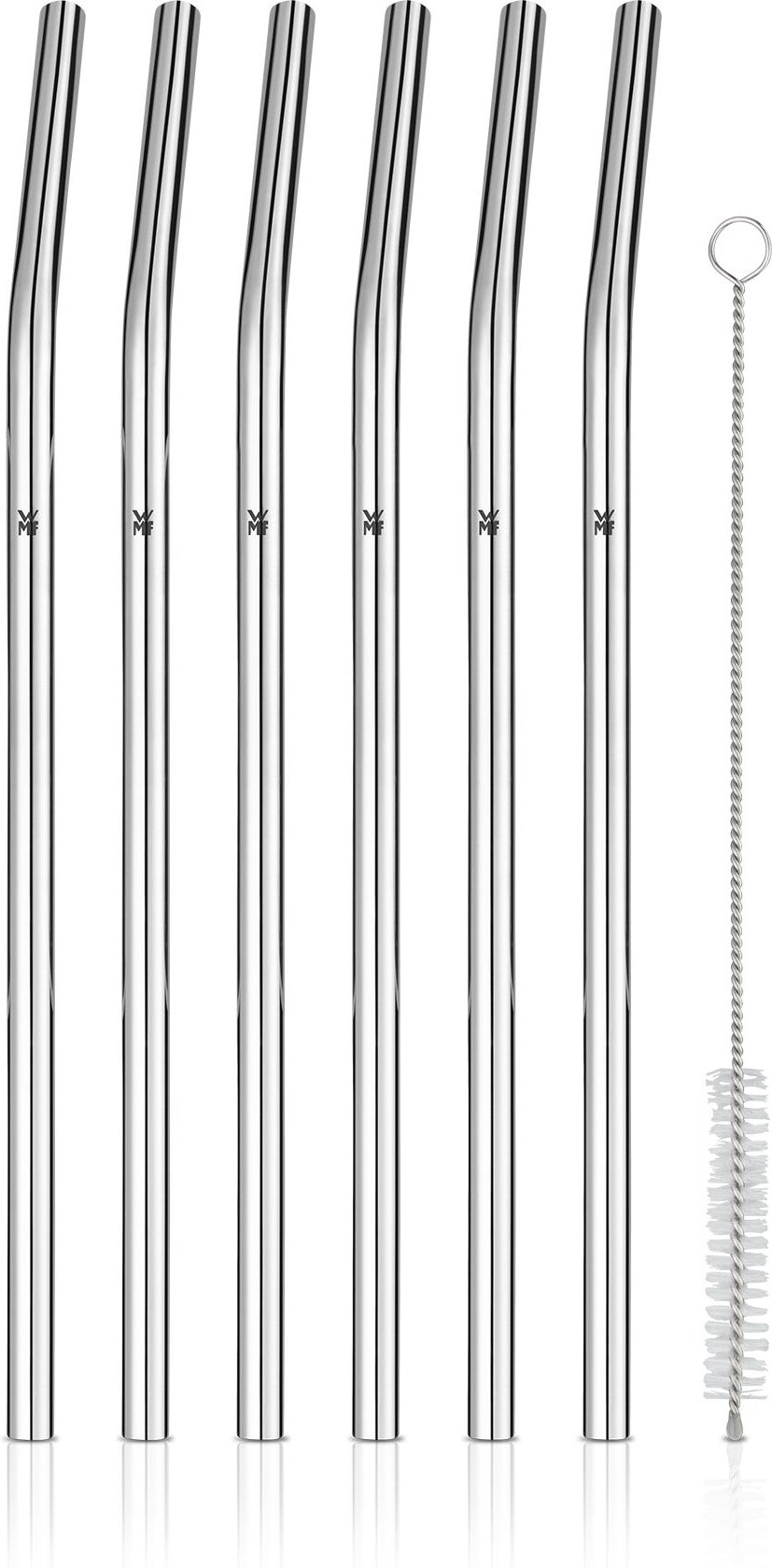 BaricTrinkhalm-Set aus Cromargan®, 24 cm, 6-teilig plus Reinigungsbürste