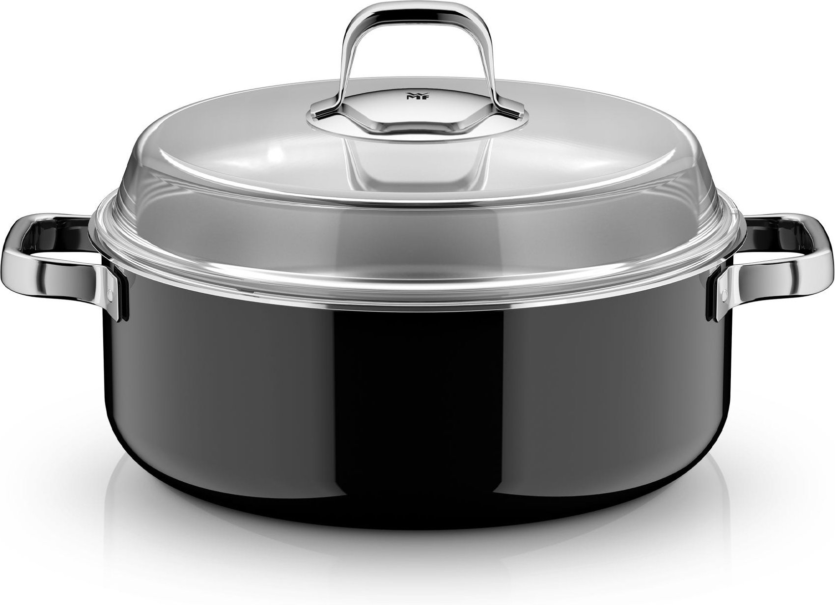 Fusiontec Mineral Pro, Schmortopf mit Deckel, 28 cm, Black