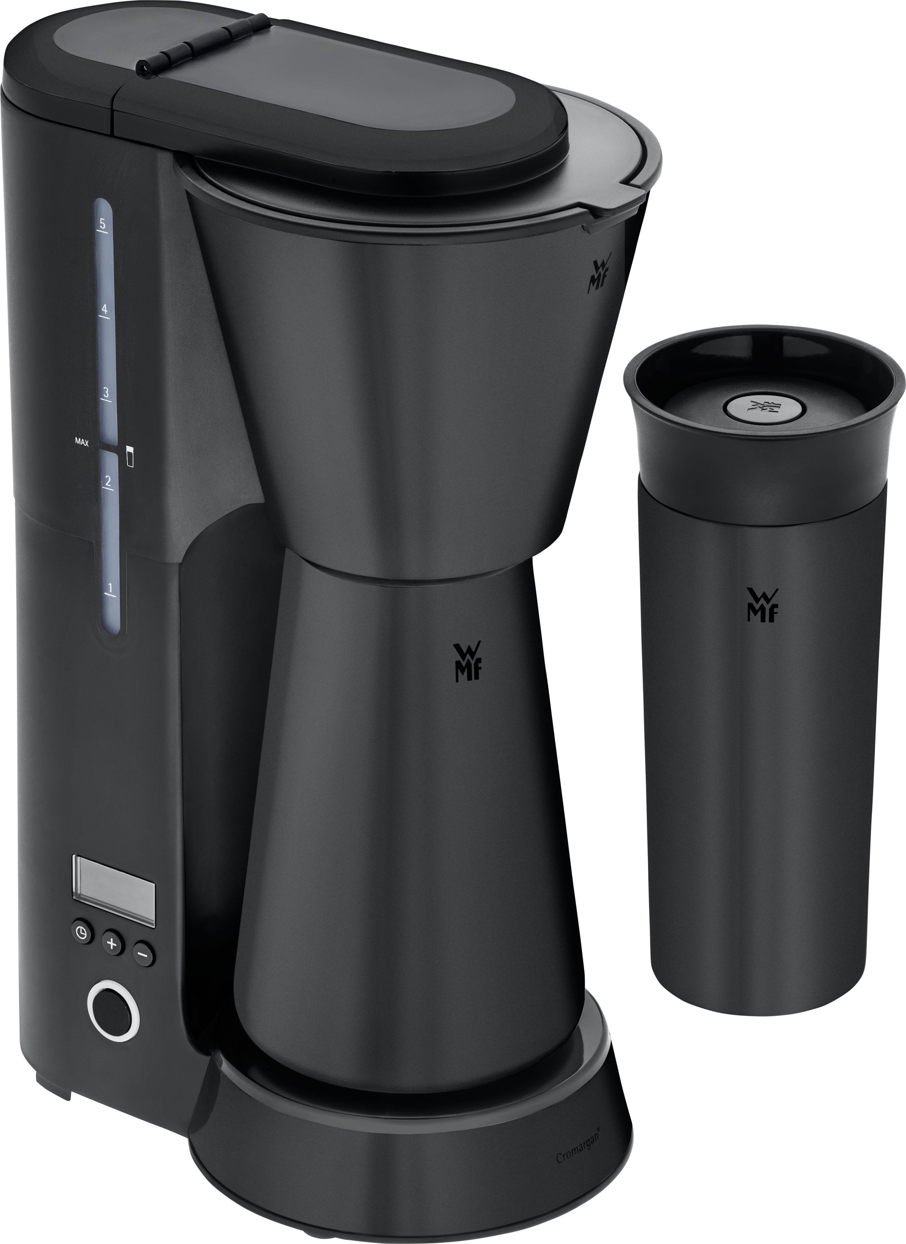 WMF KÜCHENminis Aroma Kaffeemaschine Thermo to go, Deep Black
