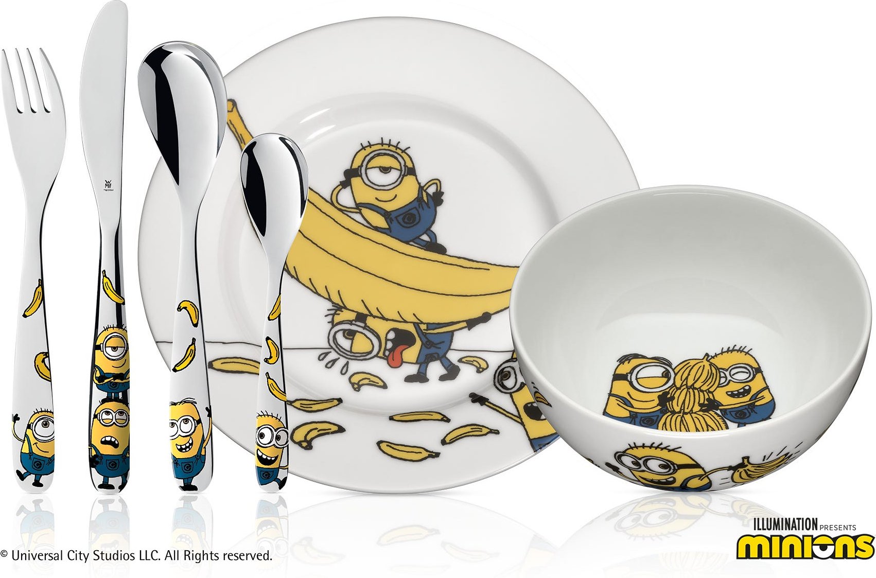 Thumbnail - Kindergeschirr-Set Minions®, 6-teilig