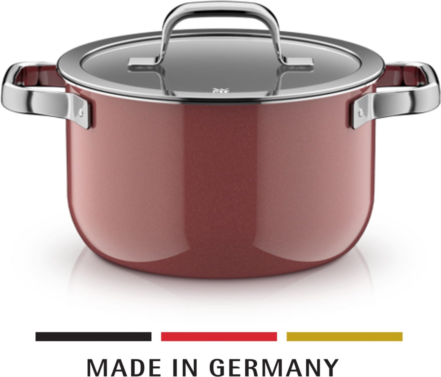 Fusiontec Mineral Pro, Kochtopf mit Deckel, 20 cm, Rose Quartz