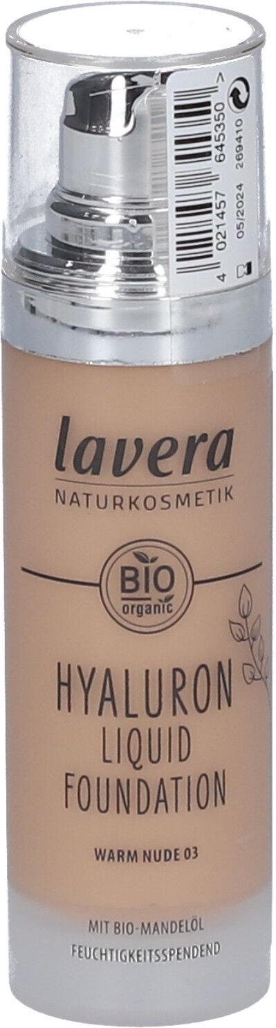 Lavera Hyaluron Liquid Foundation 03 warm nude 30 ml Flaschen