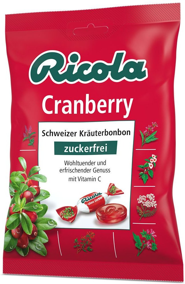 Thumbnail - Ricola o.Z.Beutel Cranberry Bonbons 75 g