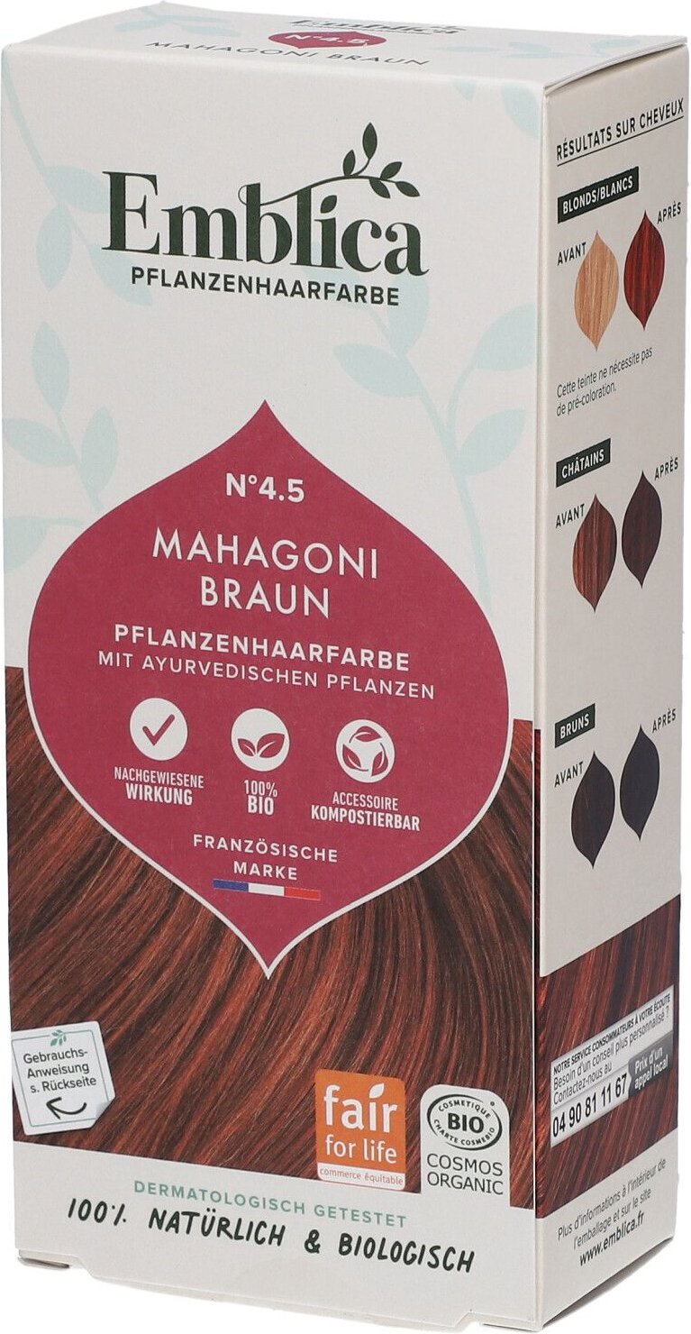 Emblica Haarf 4.5 Mahagoni 100 g Sonstige