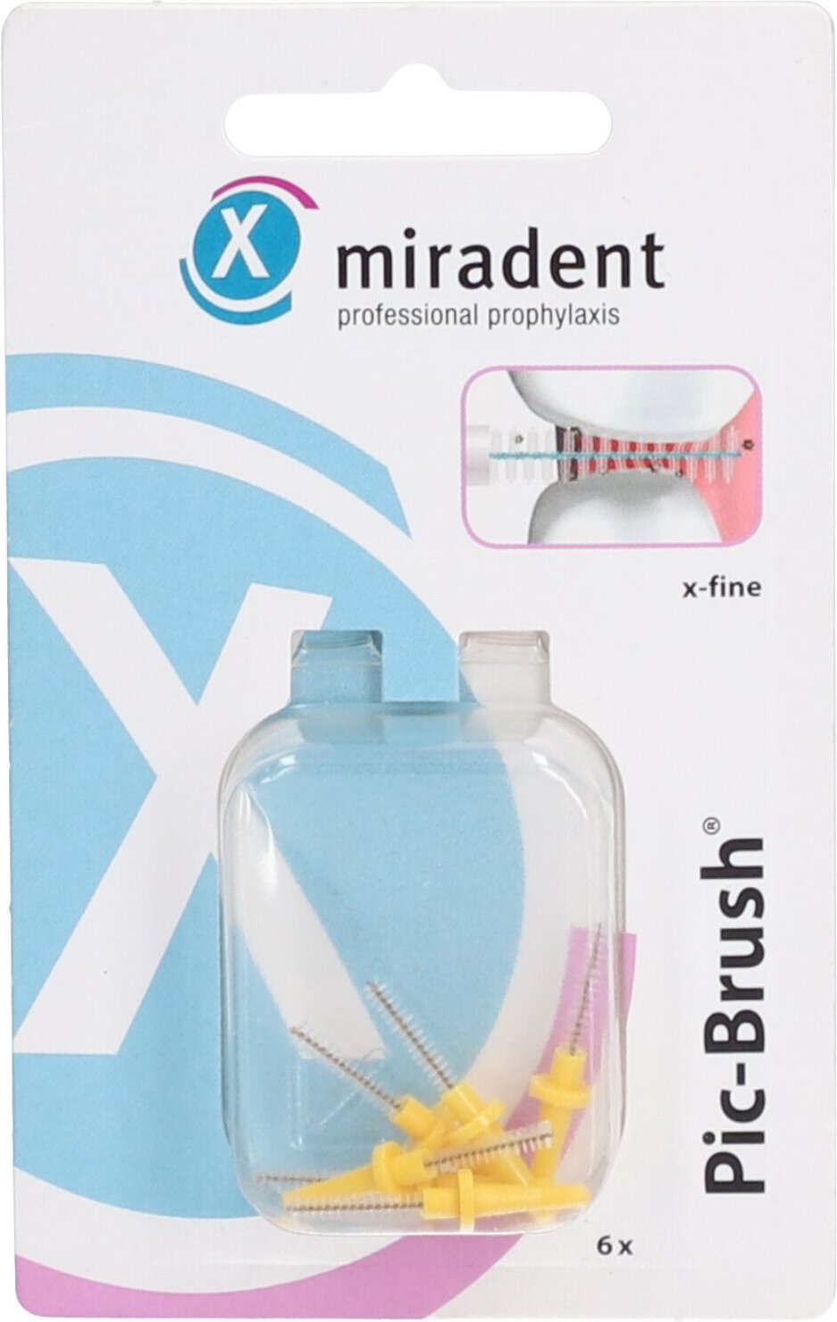 PIC Brush Interdentalb.Ersatzb.1,8 mm gelb 6 St Zahnbürste