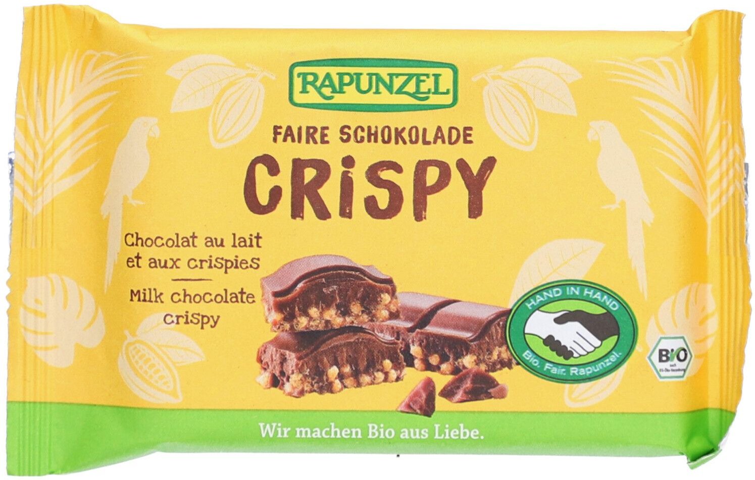 Rapunzel Vollmilch Schokolade Crispy Bio 100 g