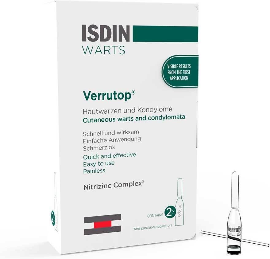 Isdin Verrutop Warzen Ampullen 2x0,1 ml