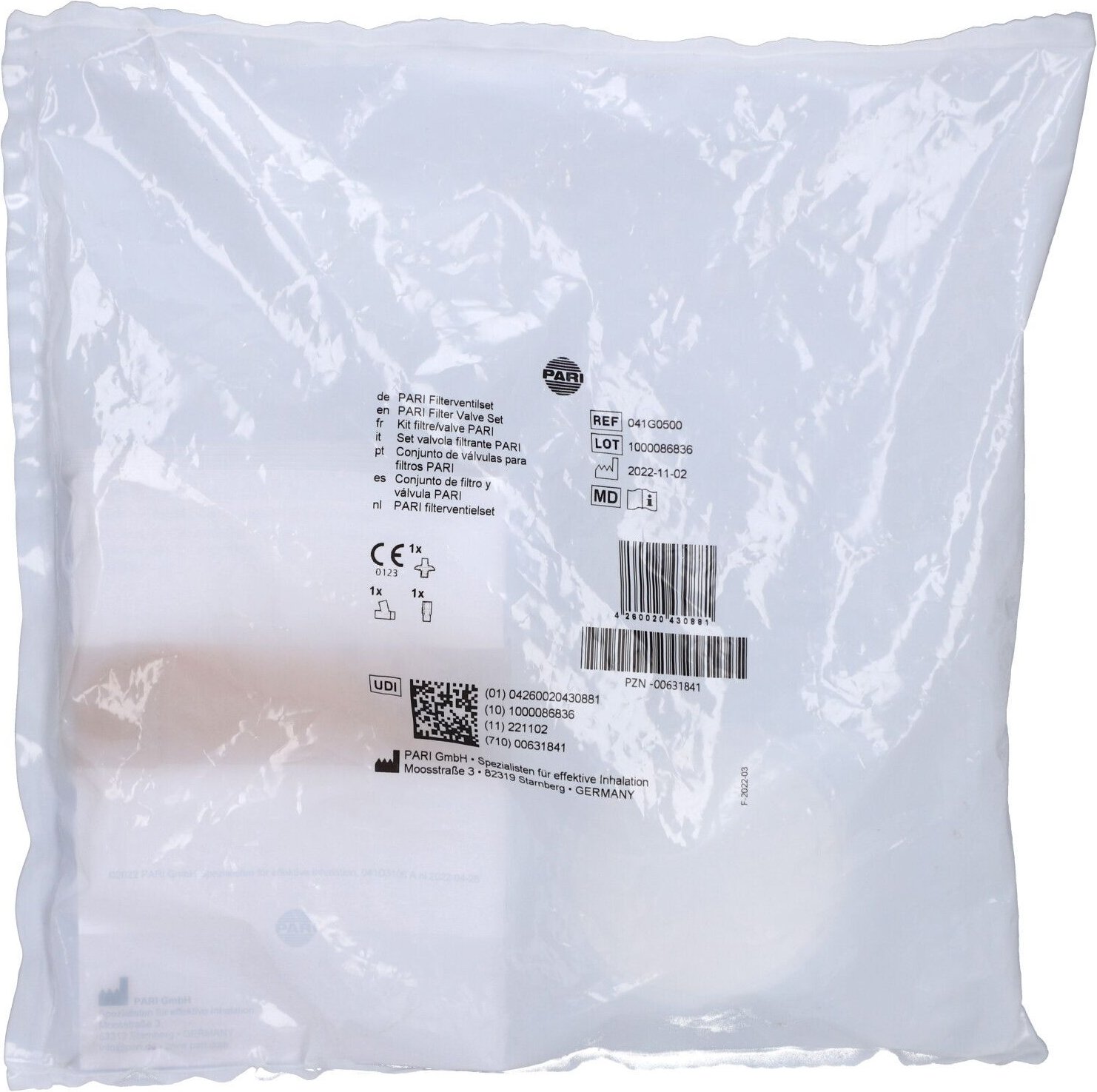 Pari Filter/Ventil Set f.LL+LC Vernebler 1 St