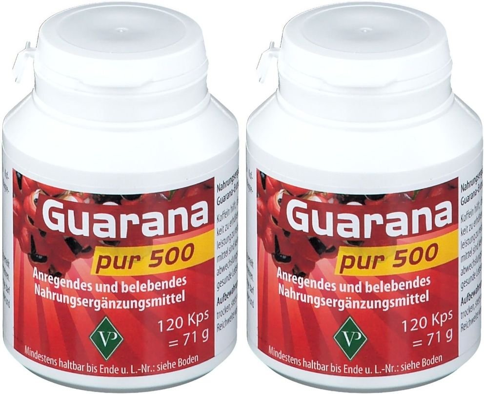 Guarana PUR 500 Kapseln 2x 2x120 St