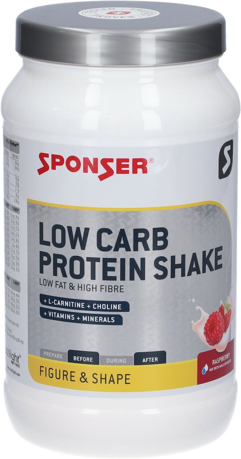Sponser Protein Shake L-C Raspberry 550 g Pulver