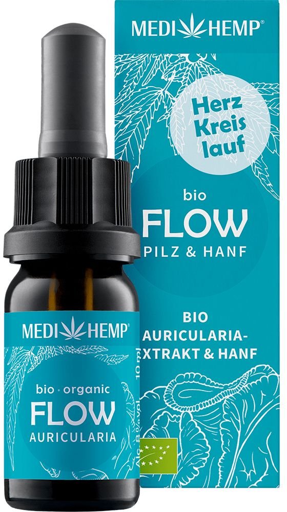 BIO Flow Auricularia-Extrakt & Hanf Medihemp Tro. 10 ml Tropfen